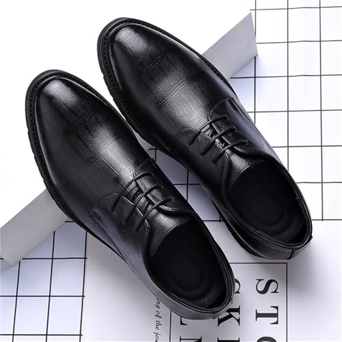 Mens Genuine Leather Dress Shoes Business Formal Oxford Shoes Elevator Large Size Wedding Groom Autumn Lace up2