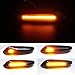 Xinctai 2PCS Smoke Lens Dynamic Flowing Sequential LED Side Marker Light Turn Signal Lamp for BMW E60 E61 E90 E91 E92 E93 E81 E82 E88 E46 E83 E84 1/3/5/X3/X1 Series