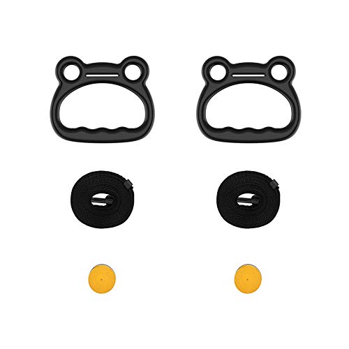 Leeofty Anéis de ginástica para crianças Balanços de fitness Anéis de mão Meninos Meninas Pull-ups B