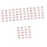 GAFOKI 80 Pcs Sports Number Plate Bike Stuff Race Bib Running Bibs for Races Competition Numbers Run