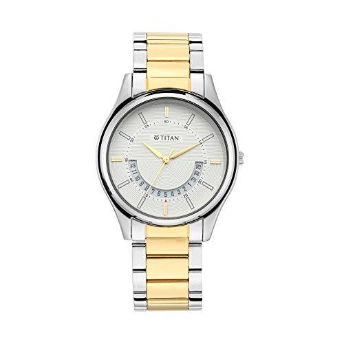 Titan Lagan Collection Analog Silver Dial Men’s Watch-1713BM01