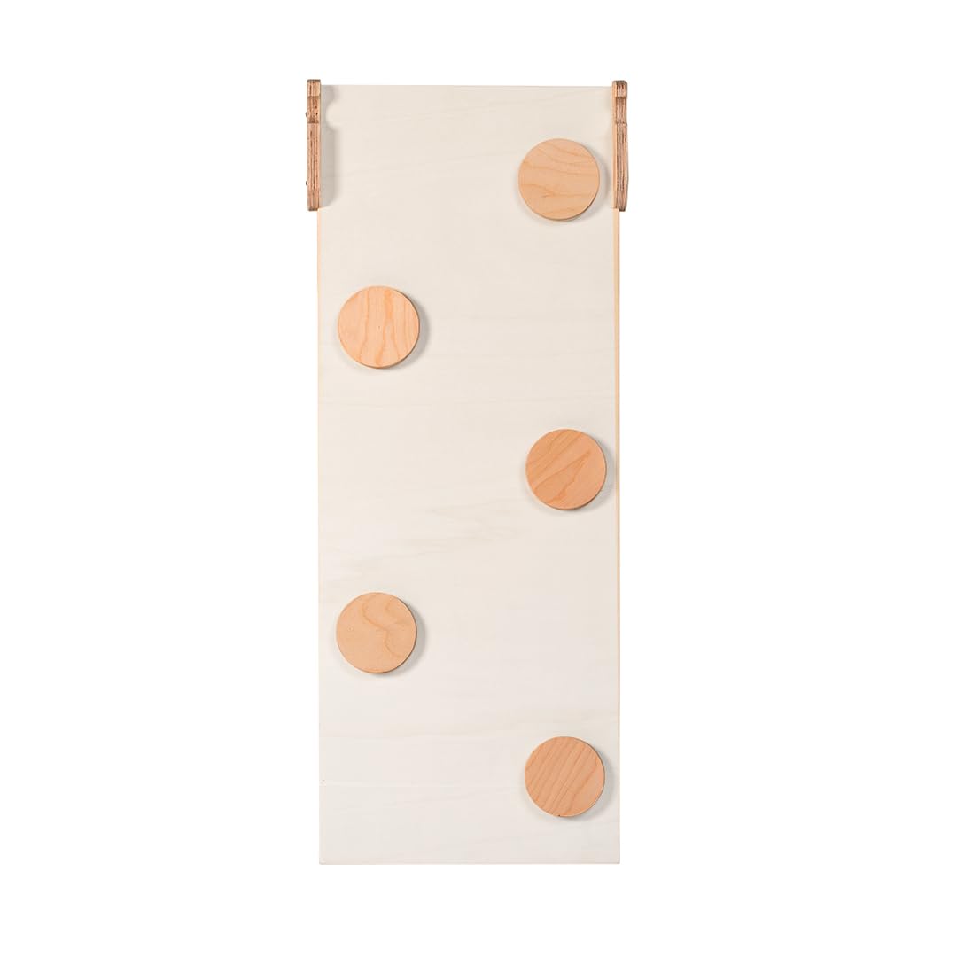 mamikids Rainbow Rocker - Dondolo e Arco Montessoriano per Bambini con Scivolo Incluso, Arco Montessori con Arrampicata per Bambini in Legno Naturale, Giochi Educativi Regalo Bambino - Made in Italy