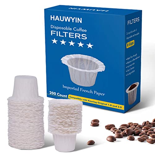 Disposable Coffee Filter 200 Count Paper Coffee Filters with One K Cup