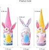 3Pcs Easter Decorations,Easter Gnome Bunny Faceless Plush Doll Decor with Easter Egg, Handmade Easter Gifts Toys for Kids/Women/Men, Spring Easter Home Decorations Tree Ornaments #2