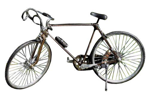 Wogeka Miniatur-Modell von Rennrad Fahrrad Metall Bike Fahrrad01