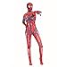 Nuitab Venom Gwen Costumi Cosplay Femminile Collant One-Pezzo Cappuccio Spider-Uomo Tuta Lycra Zentai nel Ventilatori Spider-versne Body Leodard,Red-Kids/L 120~135cm