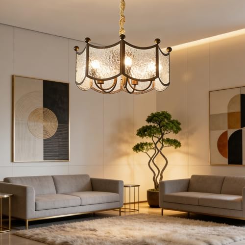 Lustre de Plafond Acrylique et Métal pour Éclairage Ajustable