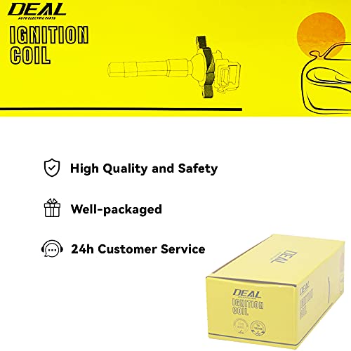 DEAL AUTO ELECTRIC PARTS Set of 1 New Ignition Coil Compatible With Beetle Golf Jetta 2.0L L4 Replacement For UF277 C1319 - Thumbnail 6