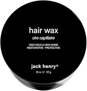 Hair Wax for Men – High Hold, High Shine Wet Look Styling Wax – Slick Back & Structured Hairstyles – Petroleum-Free – 1.69 oz