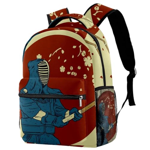 Sac à dos scolaire samouraï kendo imperméable et ergonomique
