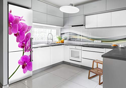 Vinilo para nevera rosa orquídea de 60x180 cm película autoadhesiva decorativa 3