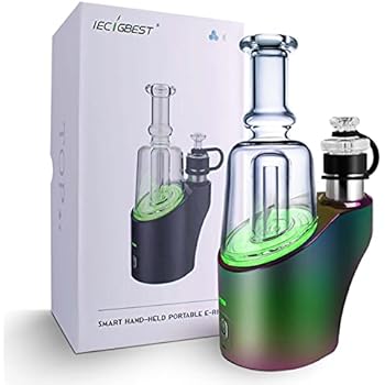 Electric Dab Rig TOP Glass Device,3- in -1, Replaceable Battery with Zipper Bag（Gorgeous Color ）