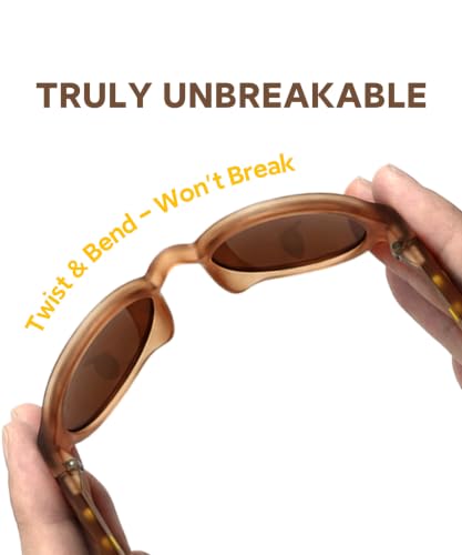 Image of SMILEYWORLD Kids Sunglasses Polarized UV400 Protection for Boys Girls Flexible Unbreakable Lightweight Shatter-Resistant
