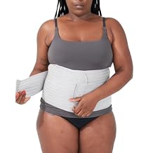 Bodily Postpartum Belly Band & Abdominal Binder for C-Section Recovery Adjustable Compression Belly Wrap for Post Surgery Abdominal Support Postpartum Belly Binder, Stomach Wrap, One Size