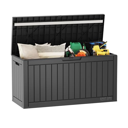 EAST OAK Outdoor Storage Box, 60 Gallon Deck Box Indoor