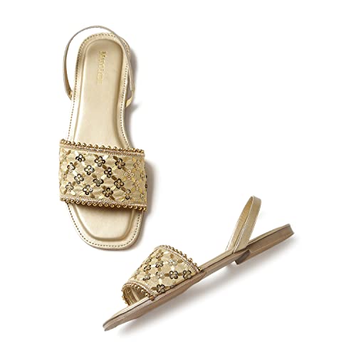 Image of Marc Loire Women Soft Comfortable Embellished Flats