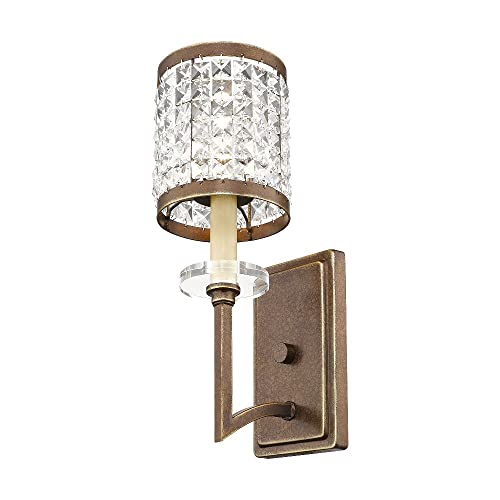 Image of Livex Lighting 50561-64 Gramercy 1-Light Wall Sconce, Hand Painted Palacial Bronze