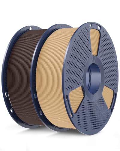 Image of SUNLU 2KG Wood PLA Filament 1.75mm, Maple & Walnut Wood