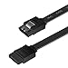 Price comparison product image SATA Cable III, Benfei SATA Cable III 6Gbps Straight HDD SDD Data Cable with Locking Latch 18 Inch Compatible for SATA HDD, SSD, CD Driver, CD Writer - Black