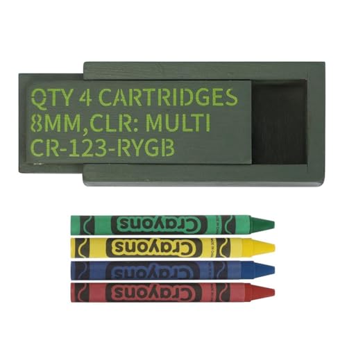 Ruitutedianzi 1PCS Funny Crayon Case Crayons Favors Funny Edible Crayons for Gifts with 4 Mini Crayon for Kids Fine Workmanship