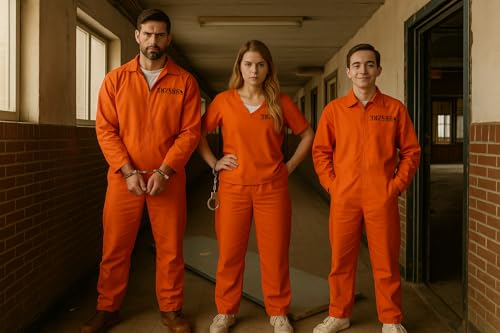 Prisoner Fancy Dress Costume (Orange)