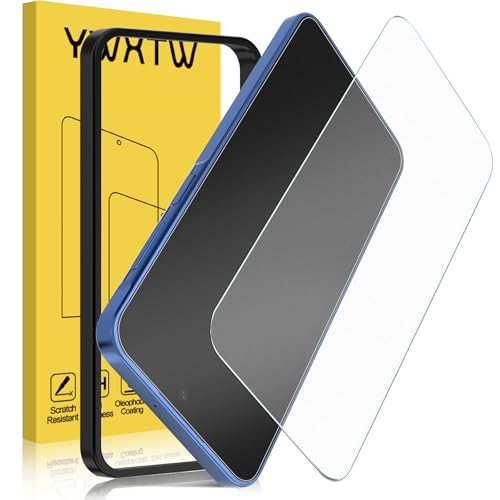 Image of YWXTW 2 Pack Matte Screen Protector Designed for Samsung Galaxy A16 /A17 6.7 Inch with Alignment Frame, Anti-Glare 9H hardness Tempered Glass, Anti Scratch Bubble Free Smooth as Silk