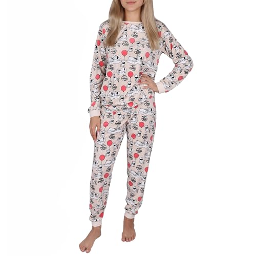 Disney Winnie Puuh Zweiteiliger Schlafanzug für Damen, Pyjama mit Langer Hose, Lange Ärmel (DE/NL/SE/PL, Alphanumerisch, XS, Regular, Regular,...