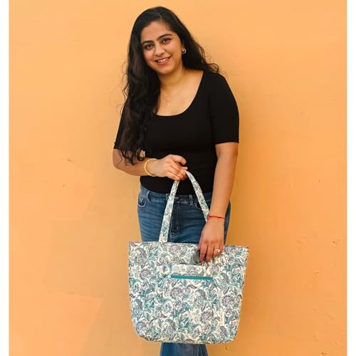 Image of Tamra Large Tote Bag for Women | Ultra Lightweight & Stylish Handbag for Travel, Work, College | Spacious Shoulder Bag