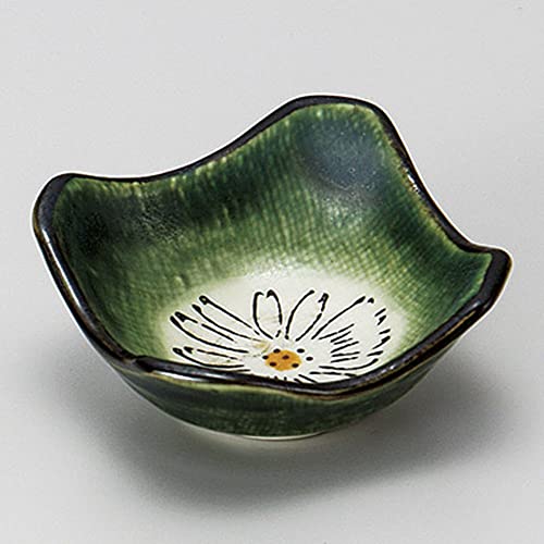 山下工芸 (Yamasita craft) 織部菊角珍味 114-30-716