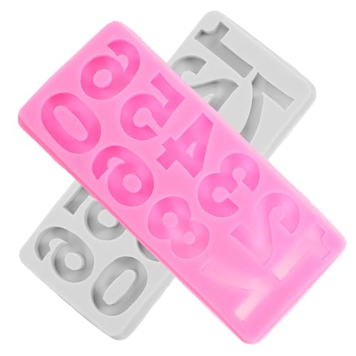 ABOOFAN Molde Para Enrejado De Hielo 3 Piezas 9 Rejillas Forma De Número Hielera Para Refrigerador