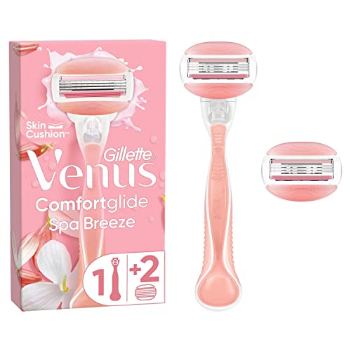 Gillette Venus Comfortglide Spa Breeze - Maquinilla de afeitar para mujer - 2 cuchillas, 3 cuchillas incorporadas, para un afeitado fluido y profundo que dura