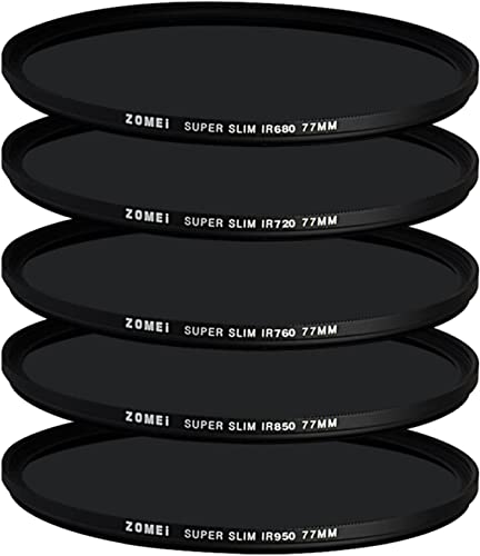 YIDOBLO 5 in1 82mm IR CRISTAL X-Ray Filtro infrarrojo 680+720+760+850+950nm para cámara DSLR