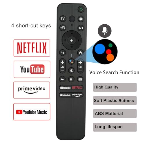 Télécommande vocale RMF-TX800P pour TV Sony : Contrôle micro intégré 4K 8K - 2