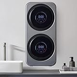 Mini Lavadora y Secadora, Lavadora de Ropa Interior Totalmente Automática, Lavadora Eléctrica de Escritorio/de Pared de 2 * 3,5 L con Secadora, Bajo Ruido, for Dormitorio de Apartamento(Wall-mounted)