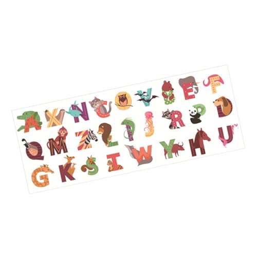 Set de 26 Adhesivos de Pared Abecedario con Animal