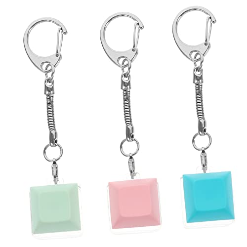 Beavorty 3 Series Keychain Del Eje De Prueba Llavero Teclado Delgado Colgador De Llave Colgante Colgante Keychains Colgante De Cadena Clave Linda Cadena De Llaves Metal 3 Piezas*3