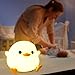 YuanDian Dodo Duck LED Nachtlicht, Veilleuse enfant, Niedliche Silikon-Enten-Lampe für Schlafzimmer, Wohnzimmer - Wiederaufladbar, Touch Sensor Nachttischlampe