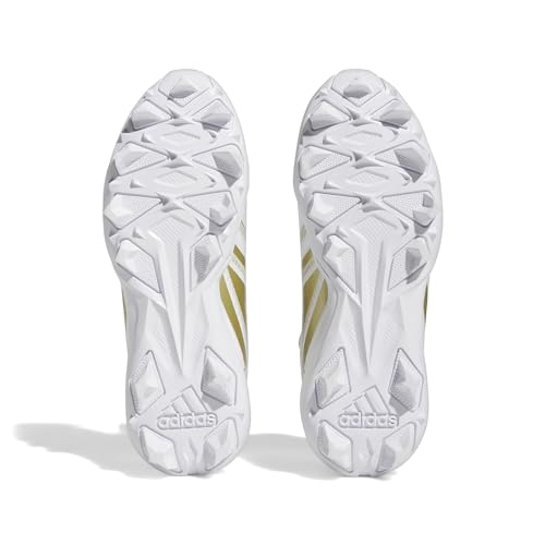 adidas Unisex-Child Freak Spark 23 White/White/Gold Metallic 5.53
