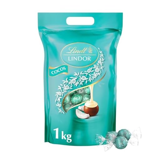 Lindt LINDOR Kokosnuss-Milchschokoladenkugeln (ca. 80 Kugeln) 1 kg