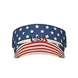 USA American Flag Visors Hats for Women Men Flag Hats Fashion Sun Cap Packable Outdoor Running Adjustable Visor Cap