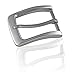 Produktbild Gürtelschnalle Buckle 35mm Metall Silber Anthrazit - Buckle Maxime - Dornschliesse Für Gürtel Mit 3,5cm Breite - Silberfarben Anthrazit