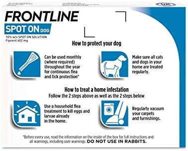FRONTLINE Spot On Flea & Tick Treatment for Extra Large Dogs (40-60 kg) - 3 Pipettes