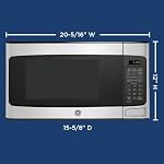 GE Four micro-ondes de comptoir, OLD 1.1 Cu. Ft, acier inoxydable