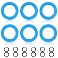 6 Pack Flush Valve Seal Kits, Upgraded Silicone American Standard Toilet Parts 7301111-0070A Toilet Tank Gasket Replacement with O Ring for Champion 4 Eljer Titan 4