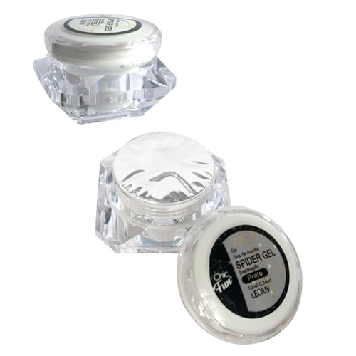 Spider Gel Teia De Aranha 10ml - Chic & Fun (Branco & Preto)