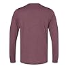 Canvas Men's 4.2 oz. Filmore Long-Sleeve T-Shirt 3501, Heather Maroon, Large #1