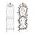 SCENDOR Garden Trellis for Climbing Plants 59inch x15inch Rustproof Metal Vine Trellises for Outdoor Climbing Plants Support Structures A (150cm) 2Pack