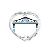 Classification : miroir DIYthinker Tour de Séoul en Corée du cœur de Maquillage Compact Miroir de Poche Portable Mignon Petit Cadeau Miroirs Main Multicolor