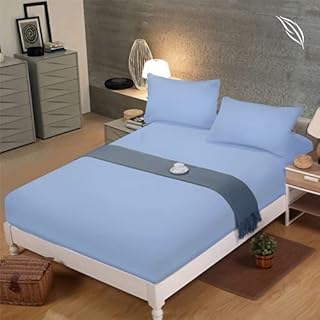 Shenaaya Fitted Sheet - Extra Deep Pocket 16 inch(40cm) with All-Around Elastic - Brushed Microfibre - Breathable, Anti-Wrinkle, Soft and Comfy Fitted Bed Sheet (Cream Super King, 180 x 200 cm)