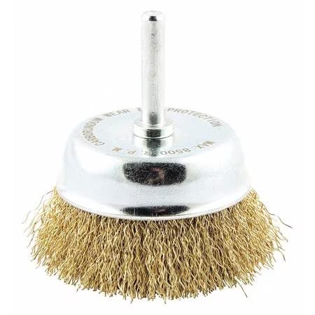 Cup Brush, Wire 0.014 Dia., Brass